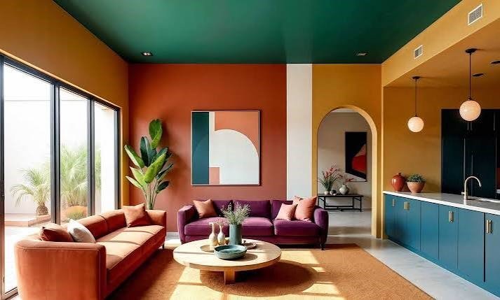 Interior painting work